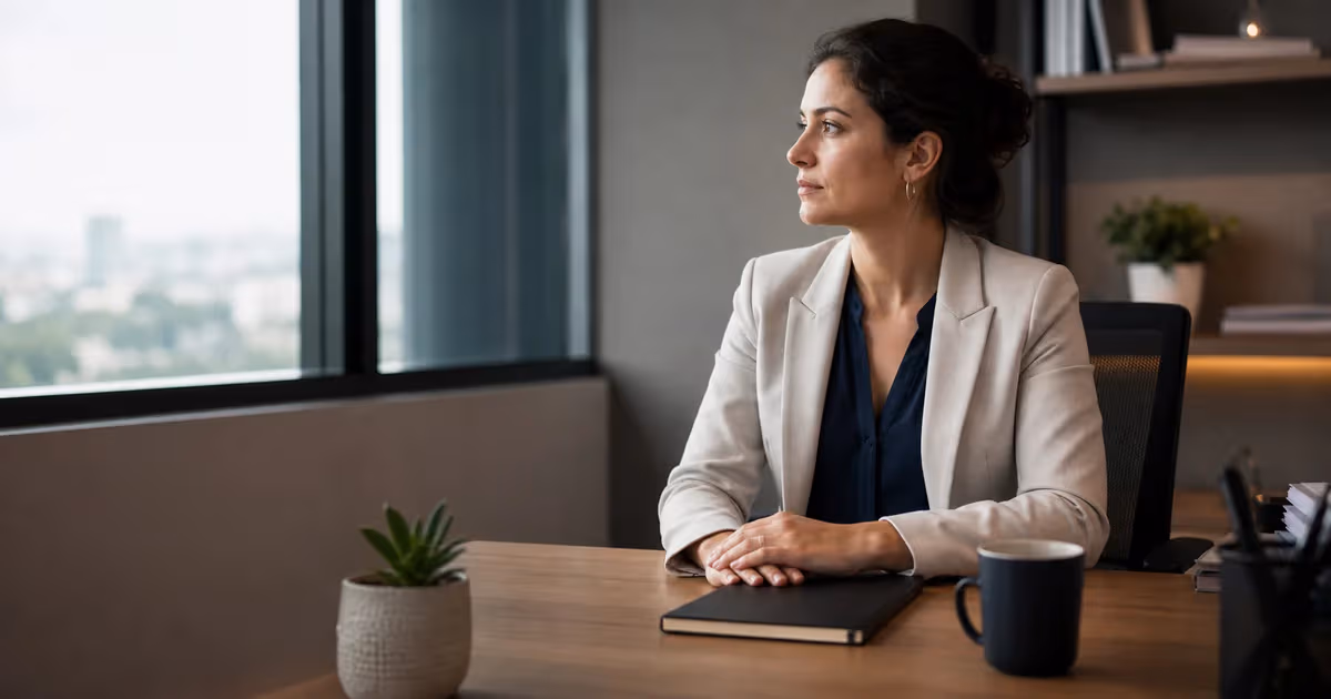 Profissional lidando com ansiedade no ambiente de trabalho