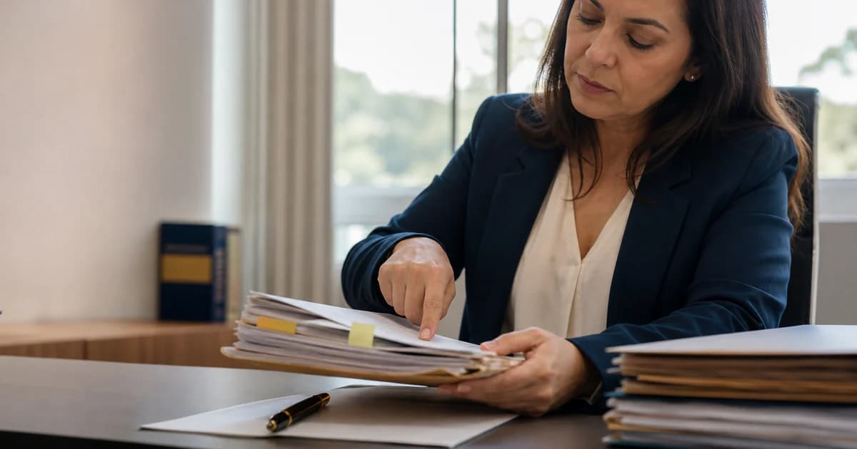 Revisão técnica identificando erros em laudo pericial