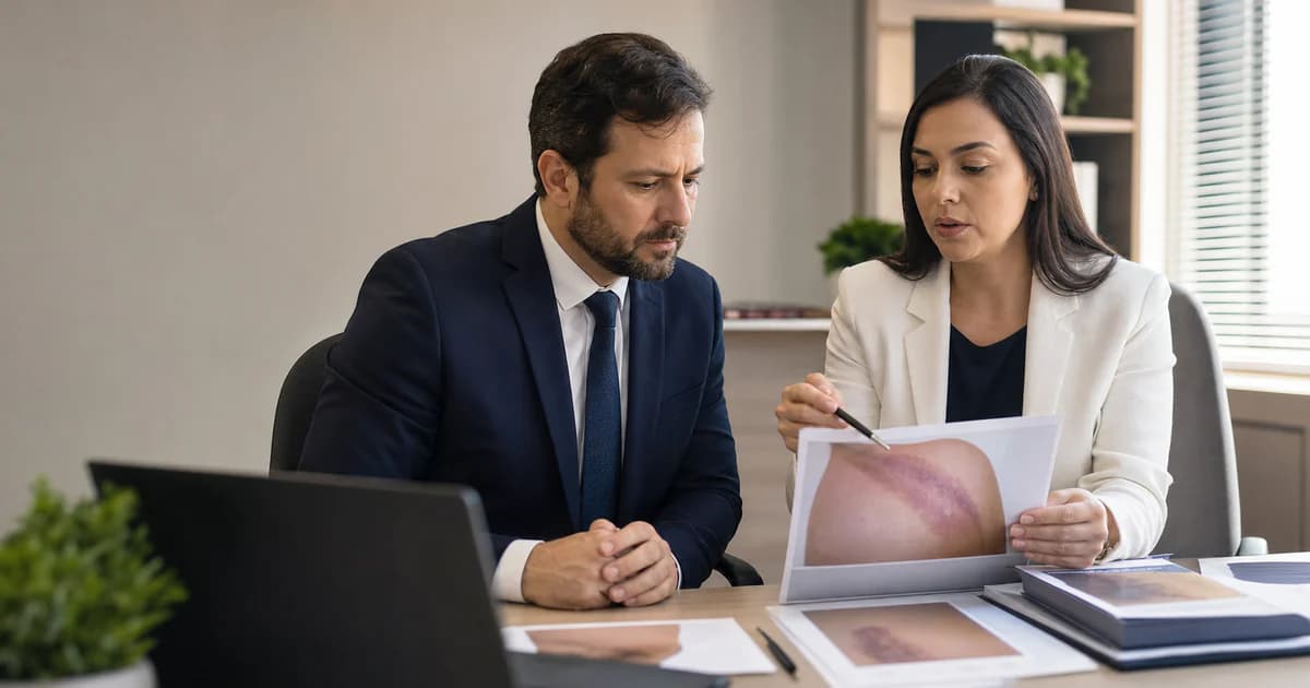 Assistente técnico apontando questão relevante em laudo pericial