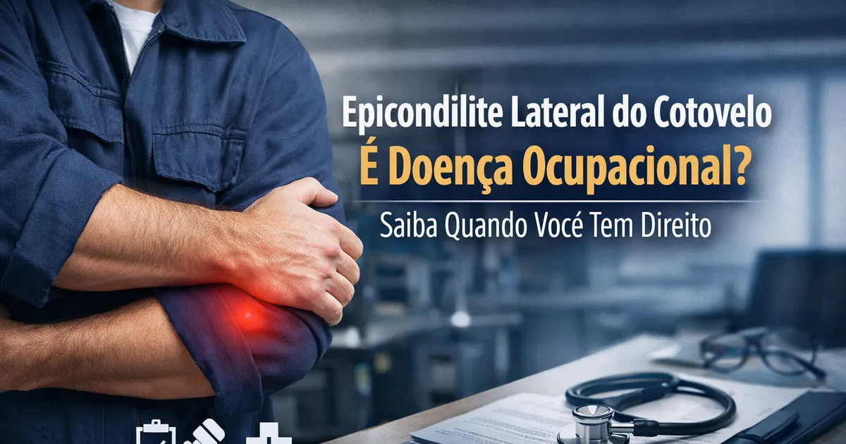Epicondilite Lateral do Cotovelo É Doença Ocupacional? Saiba Quando Você Tem Direito