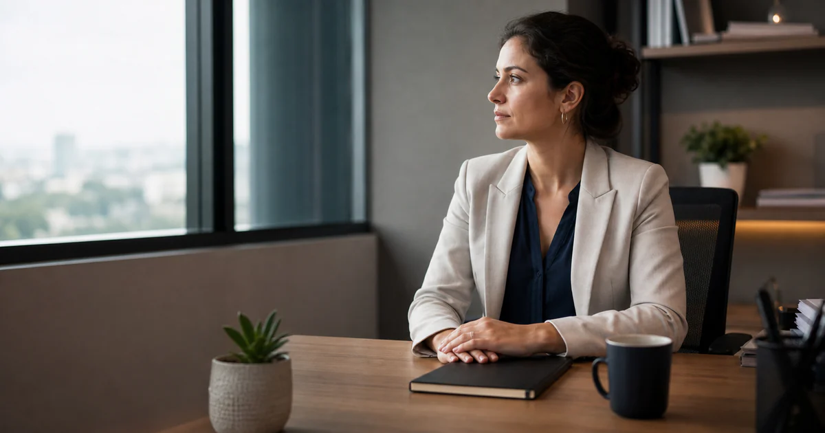 Profissional lidando com ansiedade no ambiente de trabalho